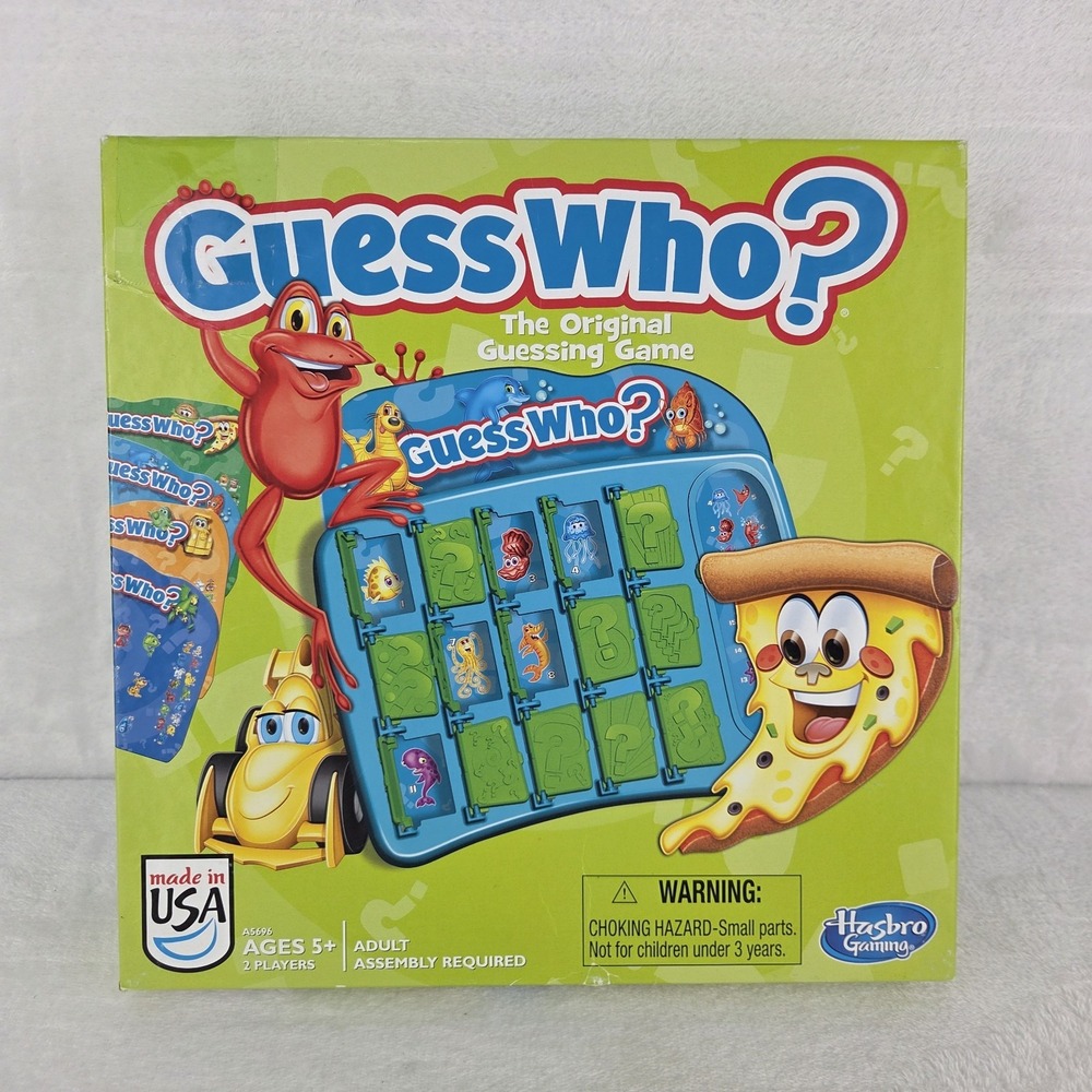Hasbro Guess Who Original Guessing Game A5696 2013 Pets Food Vehicles
